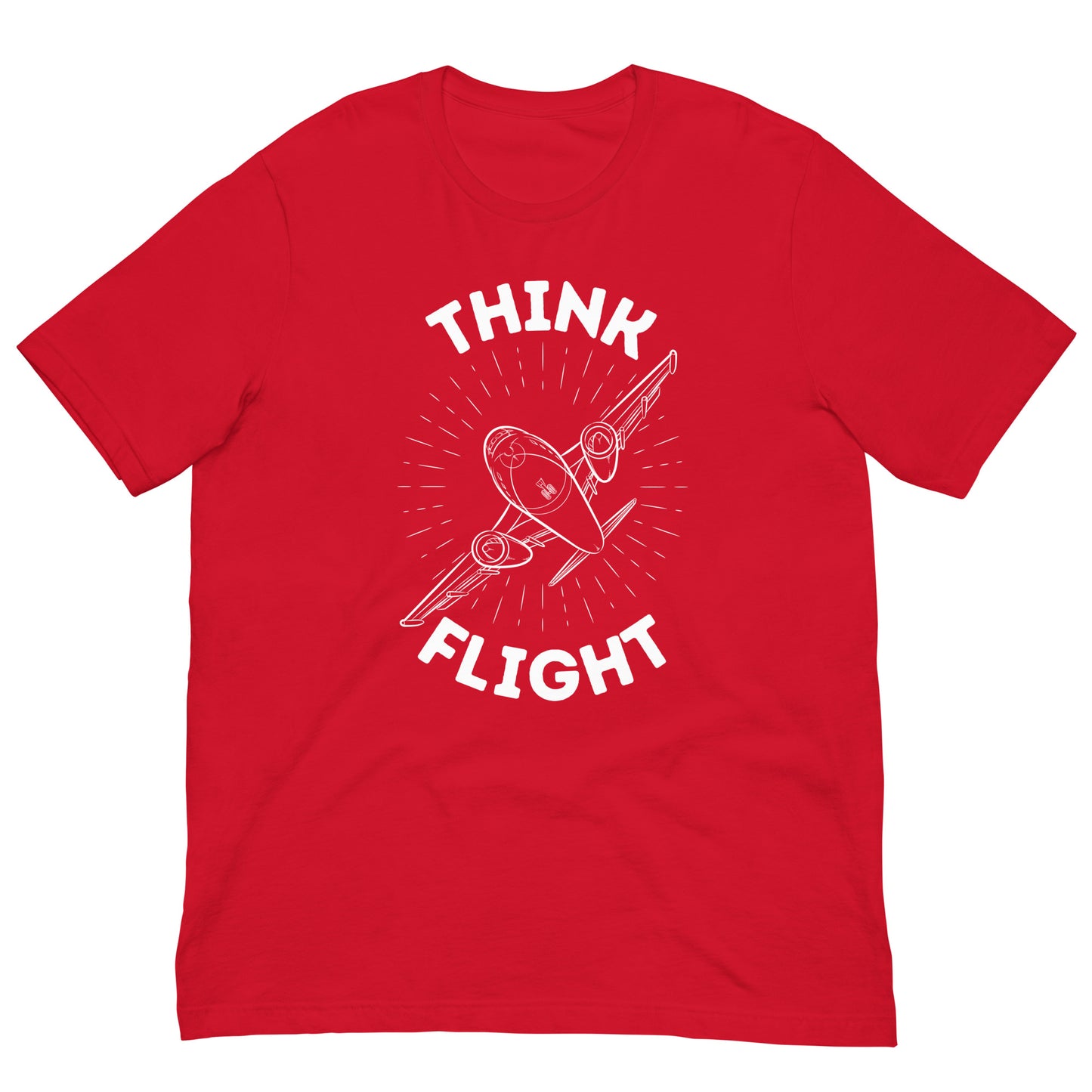 Think Flight Airplane Burst t-shirt