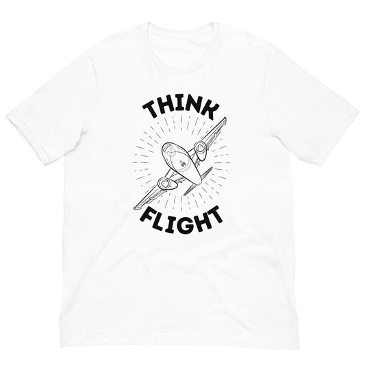 Think Flight Airplane Burst t-shirt
