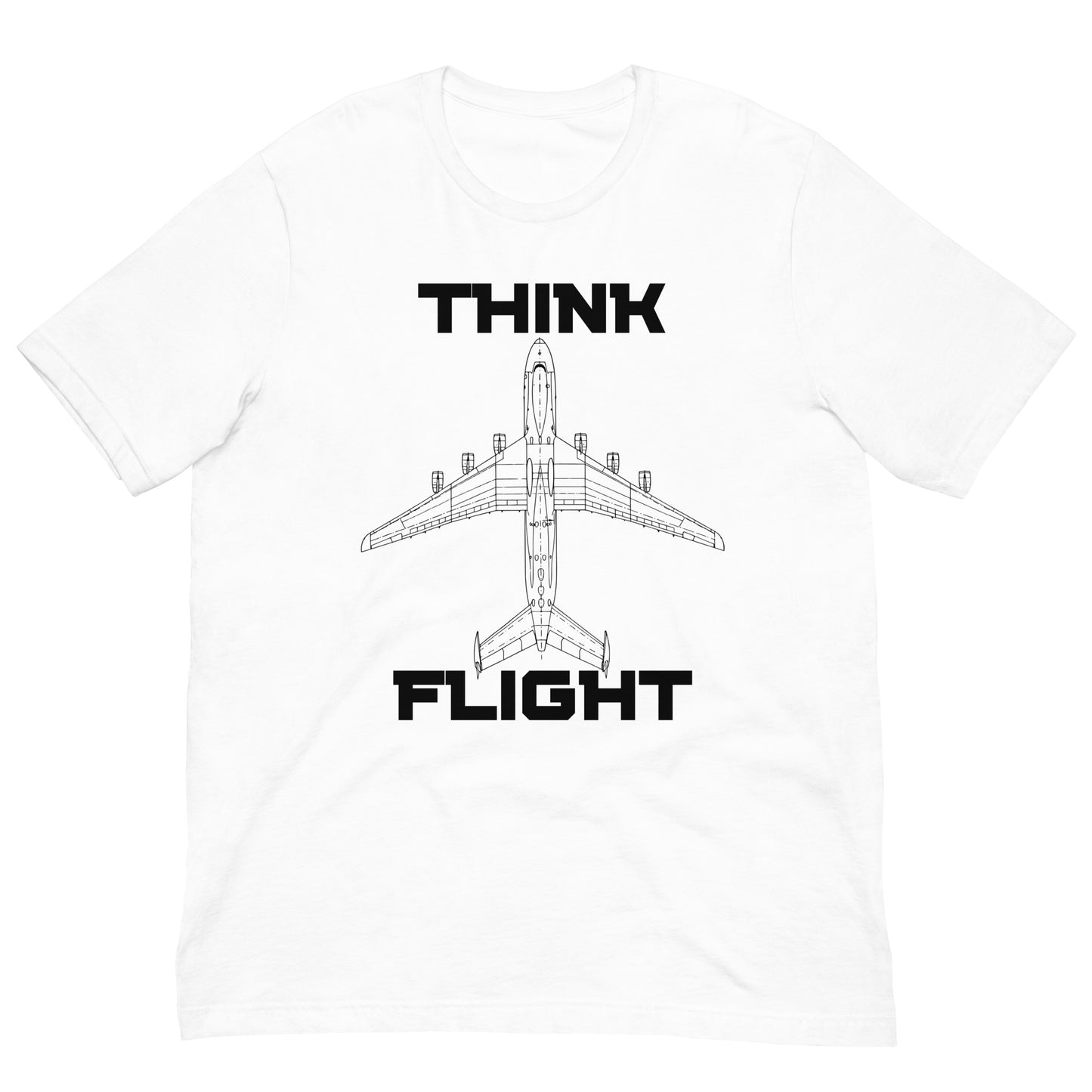 Think Flight Airplane Schematic Unisex t-shirt